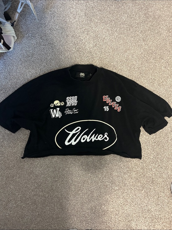 Darc Sport Tops - Black 'Wolves' Darc Sport crop top